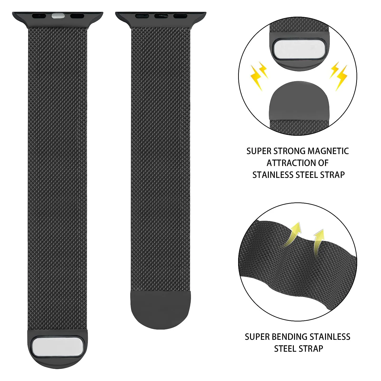 Apple Watch 41mm / 40mm / 38mm | Milanese Magnetic Watch Band Strap | Gold