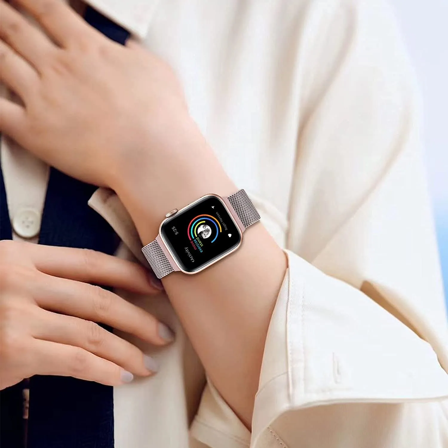 Apple Watch 41mm / 40mm / 38mm | Milanese Magnetic Watch Band Strap | Gold