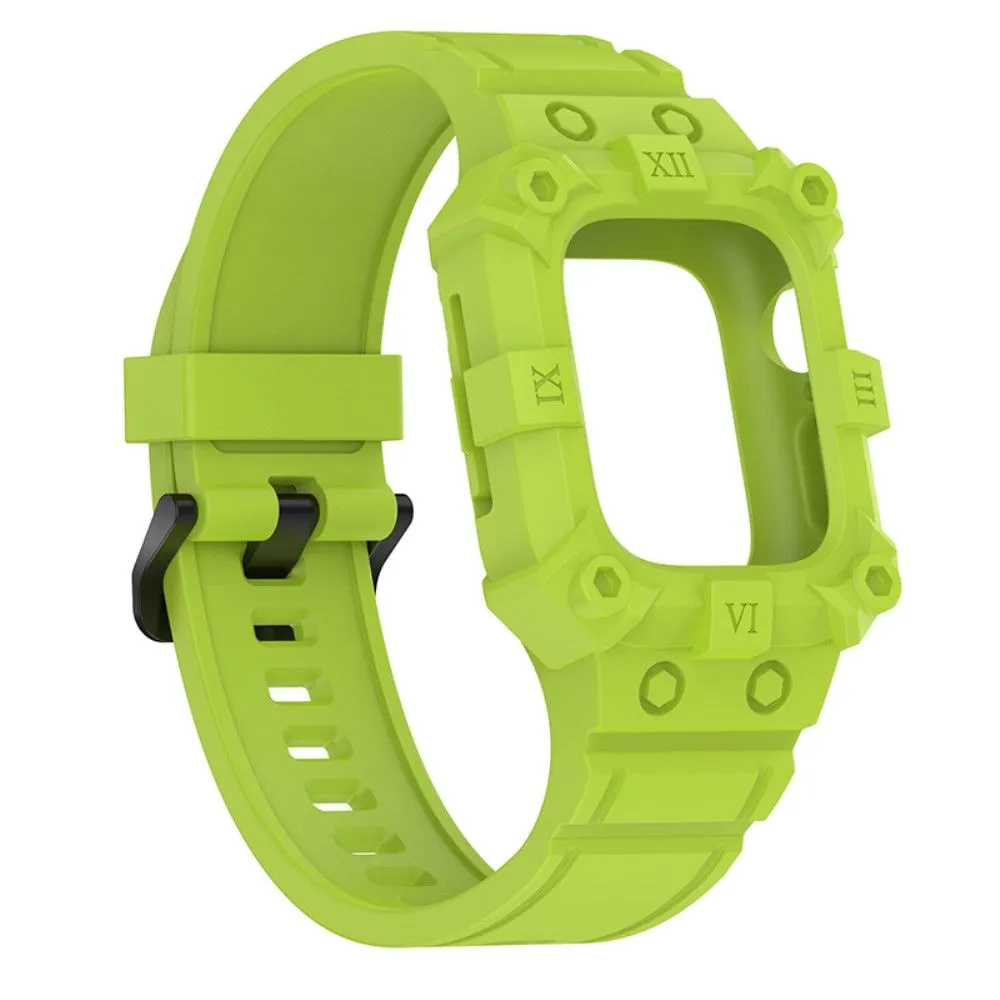 Apple Watch (41mm) cool silicone watch strap with cover - Cyan