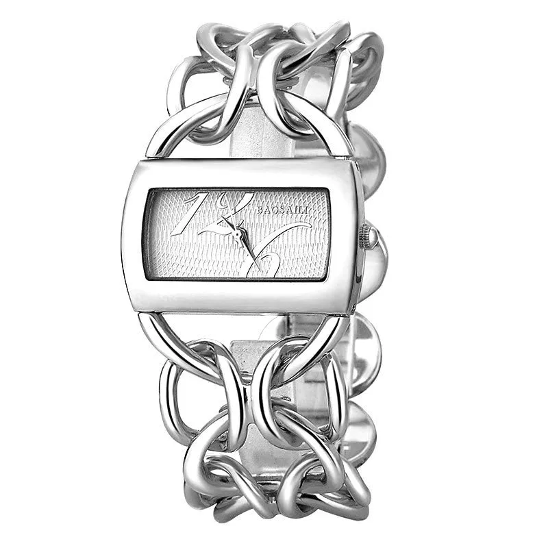 BSL917 BAOSAILI Real Gold Plating Circel Strap Women Luxury Watches Dress Watch Japan Movt Charm Ladies Wrist Watch relgio