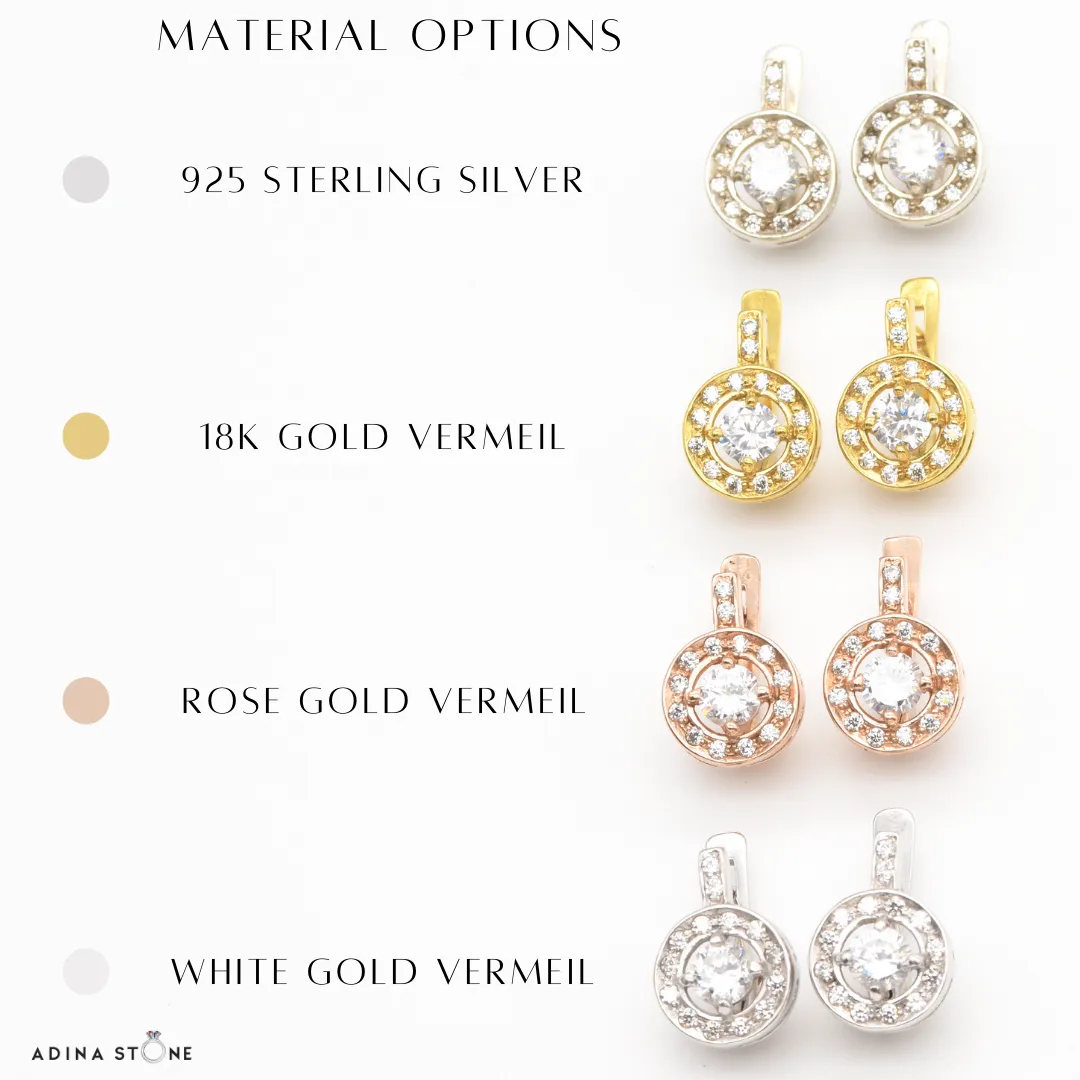 Flower Tourmaline Earrings - Colorful Victorian Studs - Multistone Vintage Earrings