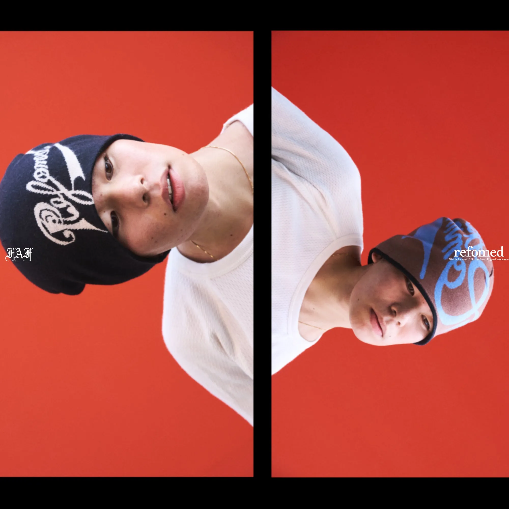 Script Logo Reversible Beanie